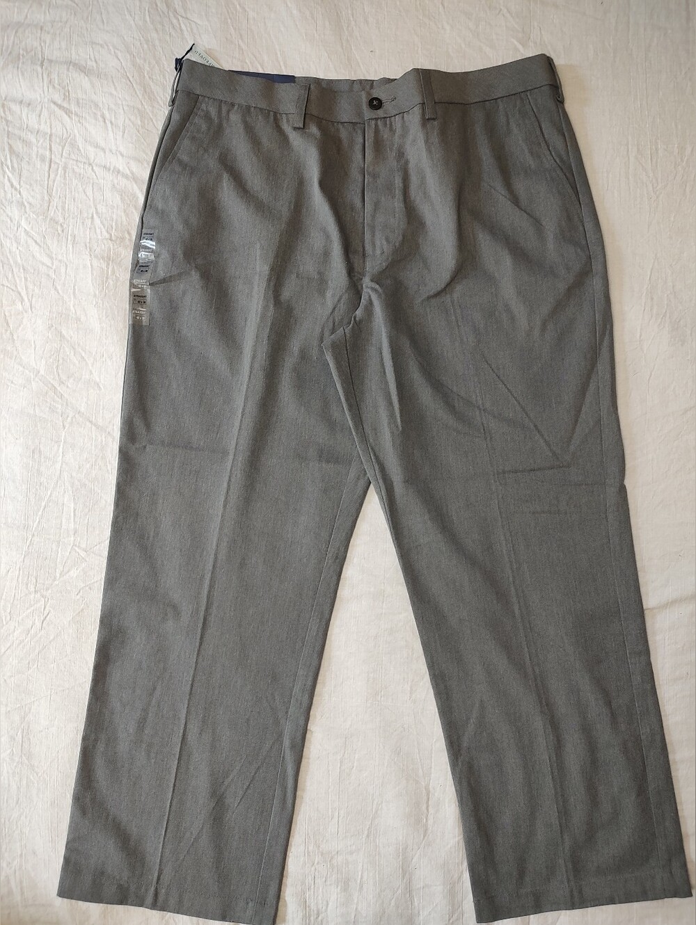 Croft Barrow Men's Gray Dress Pants - Classic Straight Fit 40 NWT Khaki